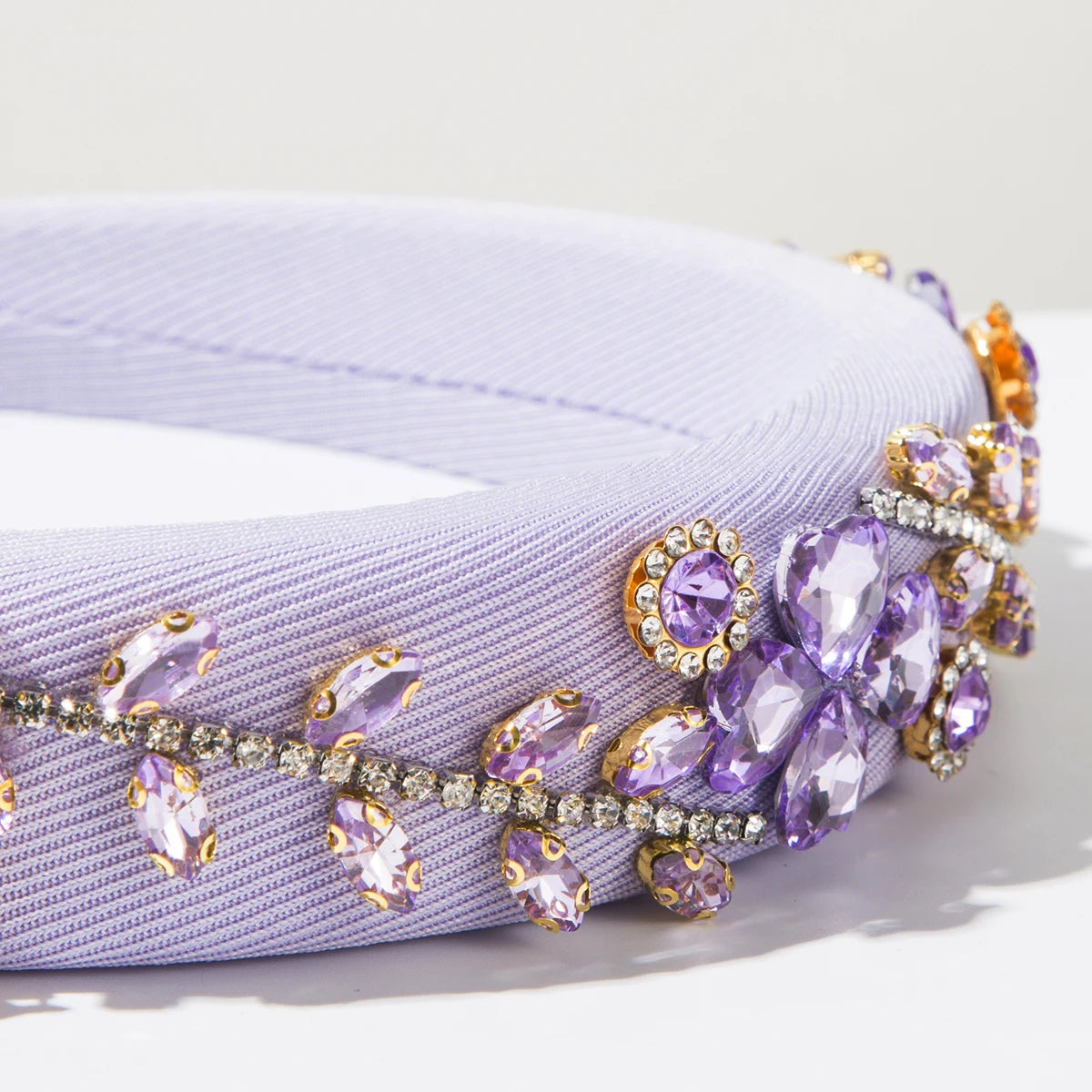 Cross Border New Fashionable Diamond Studded leaf Shaped Headband  With High-End Feel,   Beautiful Banquet Headband
