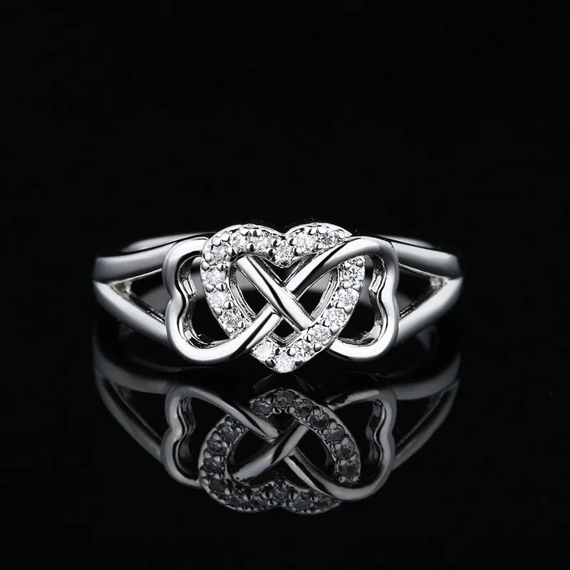 925 Sterling Silver Rings 6-9 Size Exquisite AAA Zircon For Women Exquisite Student Girlfriend Jewelry Accessories Wedding Fash