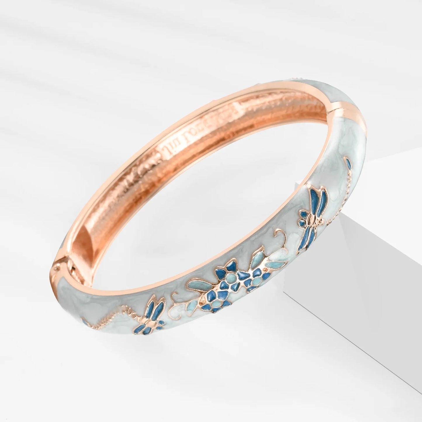 Cloisonne Bracelet For Women Bangles On Hand Enamel Jewelry Flower Women's Hand Bracelet Female Bangle Mother's Day Gifts Wife