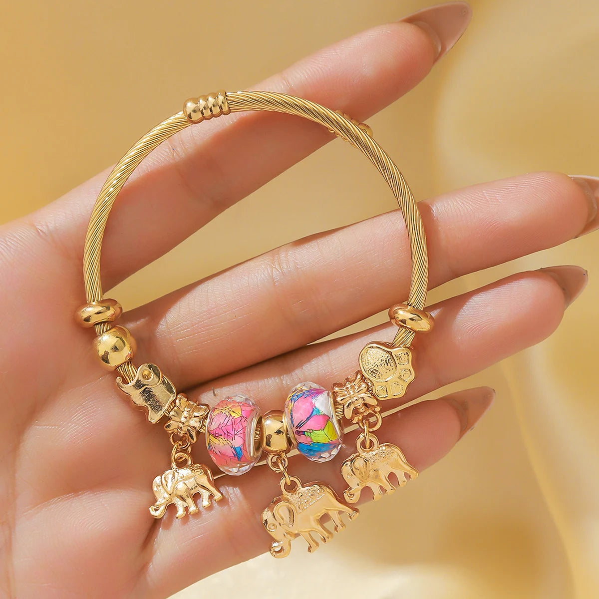 1PC Women's Fashion Pan Family Multi Element Beaded Bracelet Jewelry Accessories Suitable for Date, Party, Festival Gifts