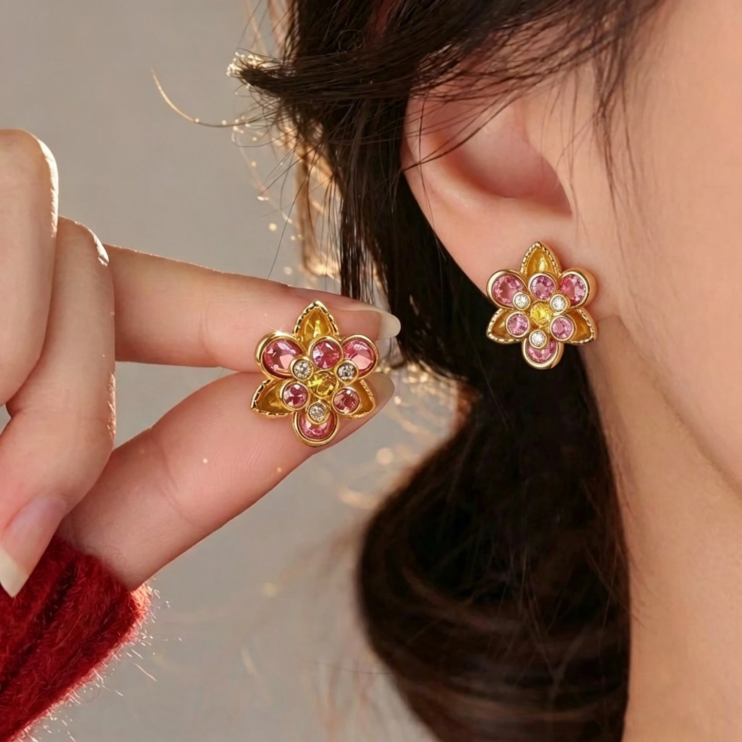 Elegant Flower Ladies Earrings Versatile for Daily Commute And Dates Perfect Thoughtful Gift for Female Friends