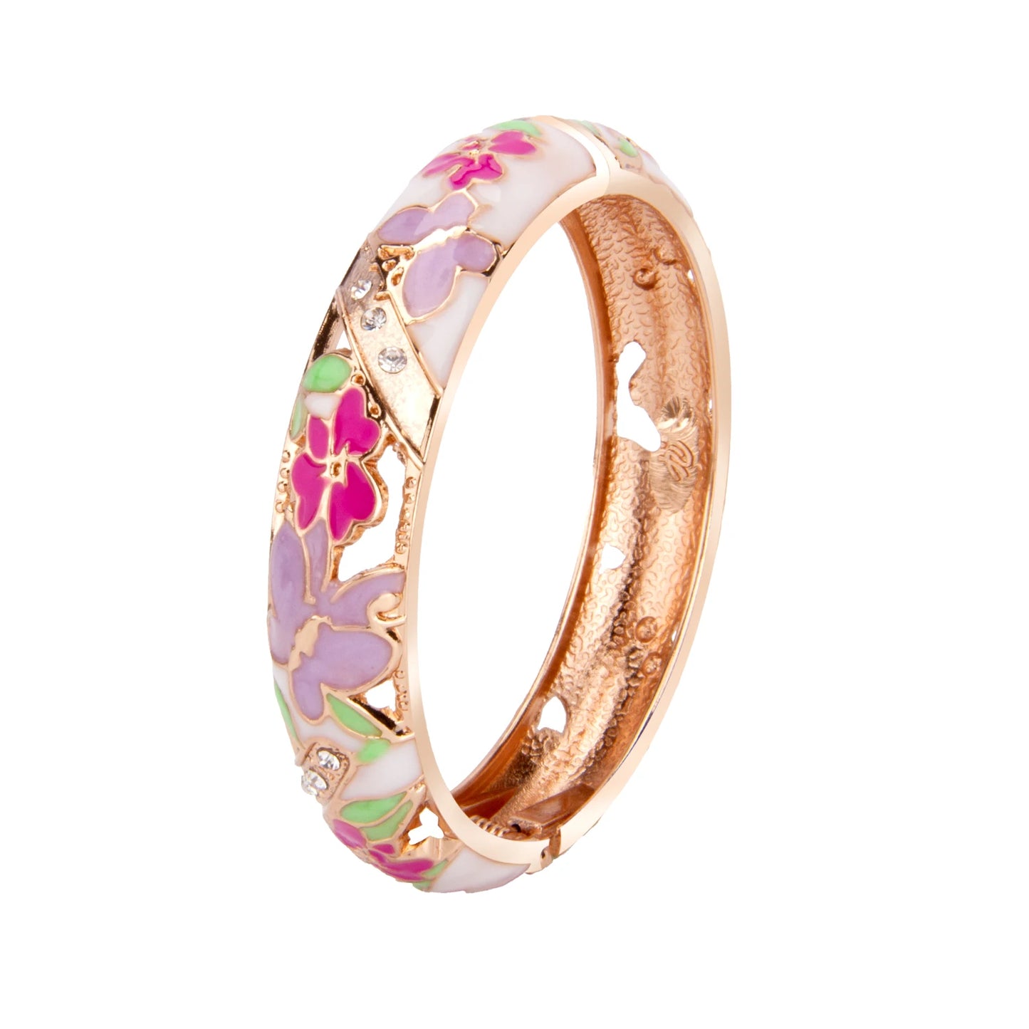 Enamel Bracelets For Women Bangle On Hand Floral Cloisonne Butterfly India African Jewelry Women's Hand Bracelets Designer Gifts