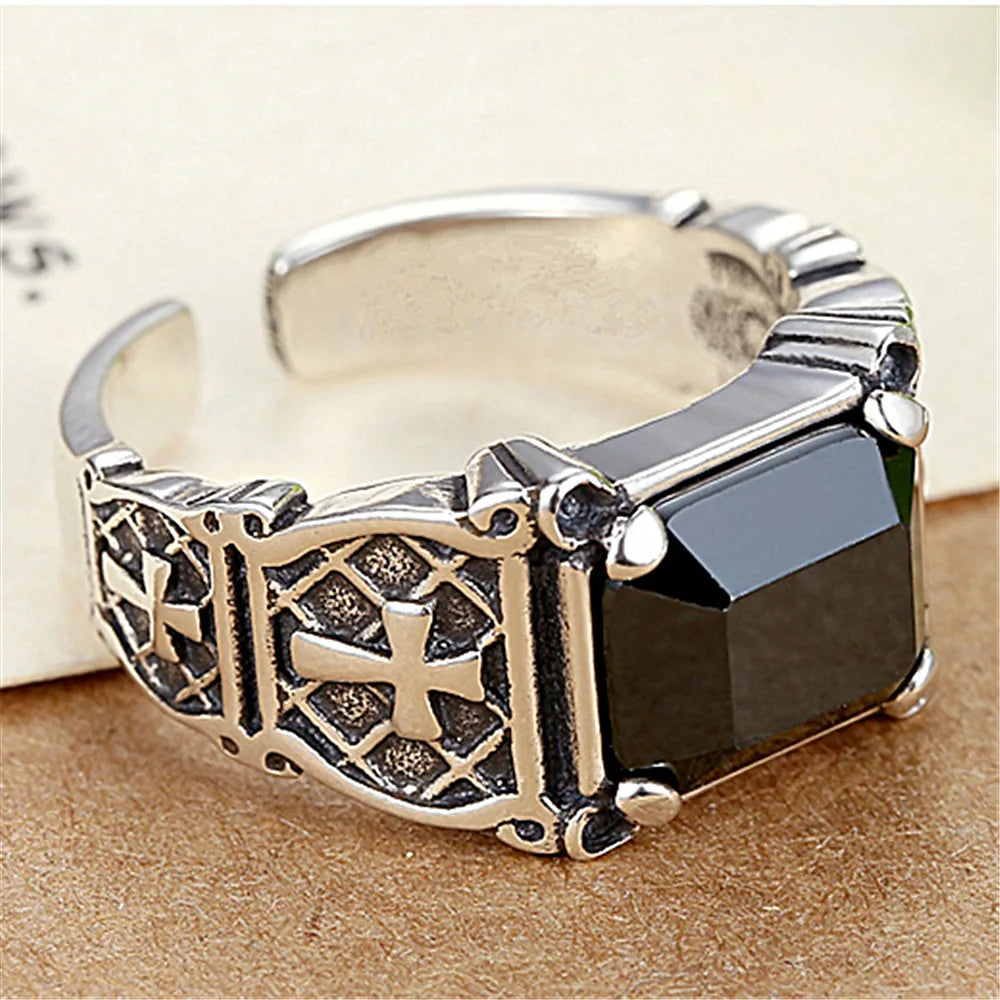 New 925 Sterling Silver Men Rings High Quality for Men Temperament Banquet Wedding Jewelry Anniversary Party Gift