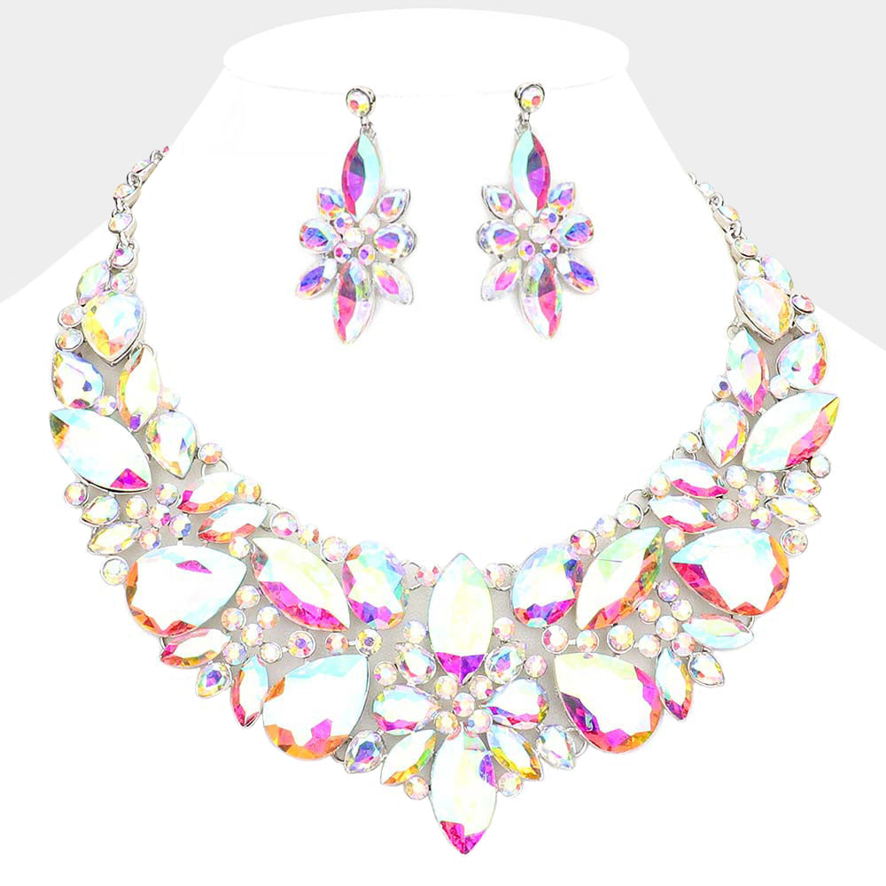 Multi Stone Evening Necklace